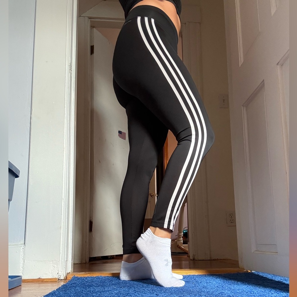 Adidas Black and White Leggings